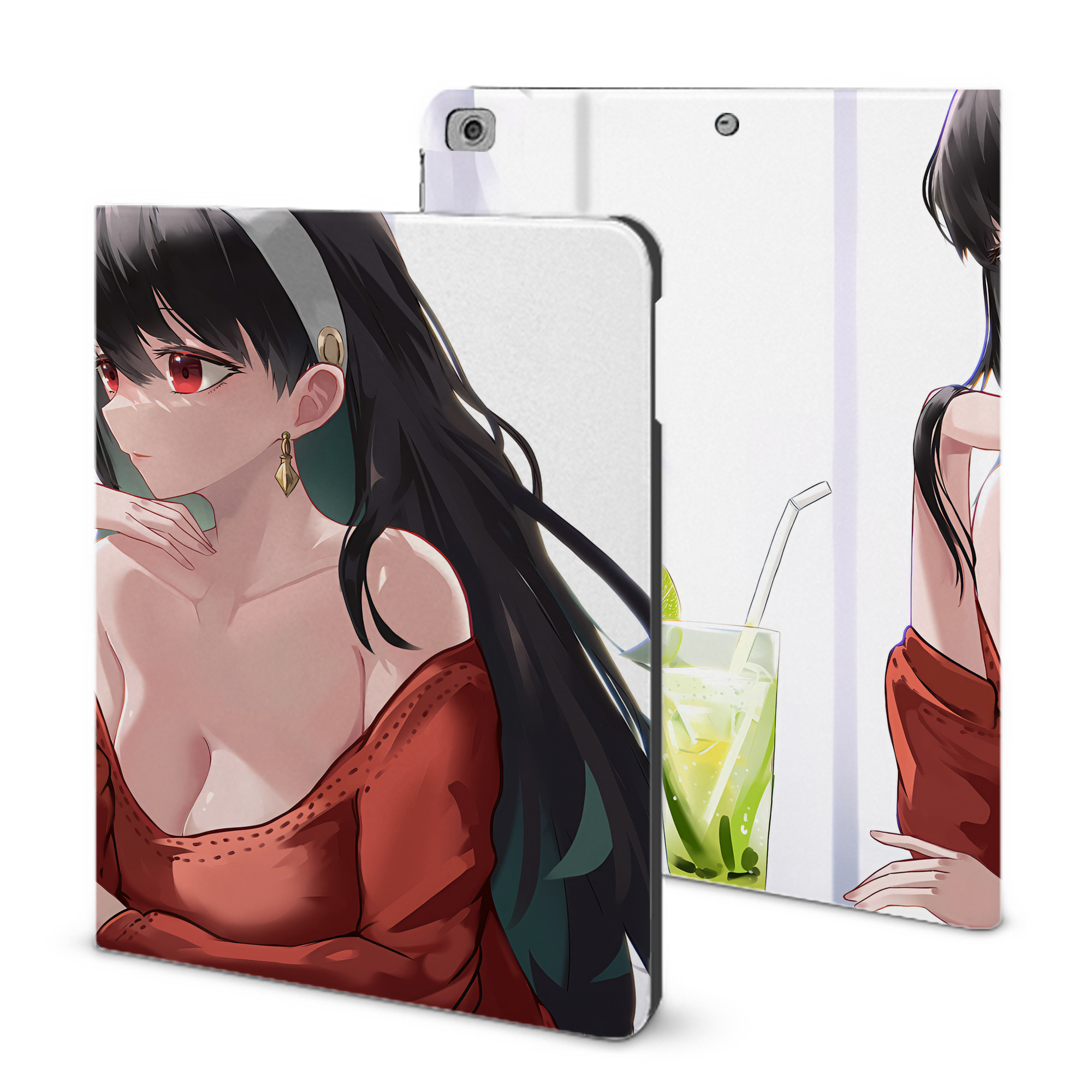 （画像用） SPY×FAMILY间谍家家酒 IPad ケース ブック型 PUレザー TPU 耐衝撃 軽量 薄型 ペン収納なし 全面保護 IPad 各モデル対応